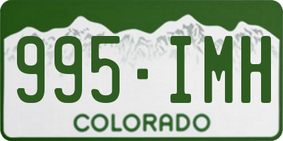 CO license plate 995IMH
