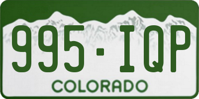 CO license plate 995IQP
