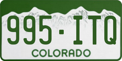 CO license plate 995ITQ