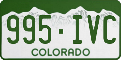CO license plate 995IVC