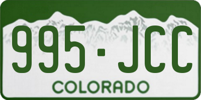 CO license plate 995JCC