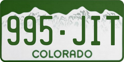 CO license plate 995JIT