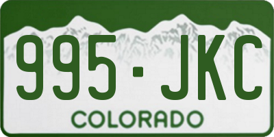 CO license plate 995JKC