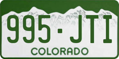 CO license plate 995JTI
