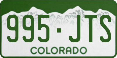 CO license plate 995JTS