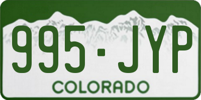 CO license plate 995JYP
