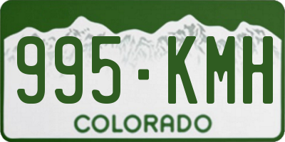 CO license plate 995KMH