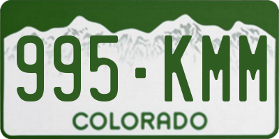 CO license plate 995KMM