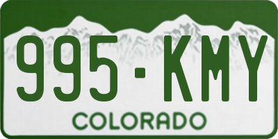 CO license plate 995KMY