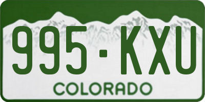 CO license plate 995KXU