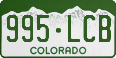 CO license plate 995LCB