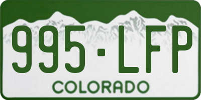 CO license plate 995LFP