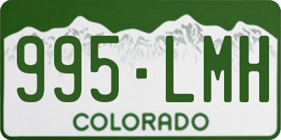 CO license plate 995LMH