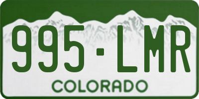 CO license plate 995LMR