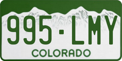 CO license plate 995LMY