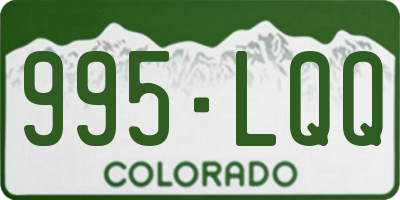 CO license plate 995LQQ