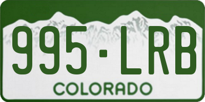 CO license plate 995LRB