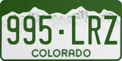 CO license plate 995LRZ