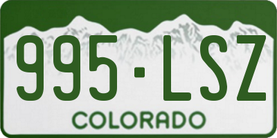 CO license plate 995LSZ