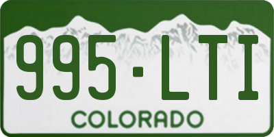 CO license plate 995LTI
