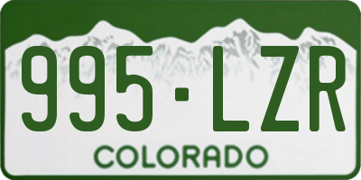 CO license plate 995LZR