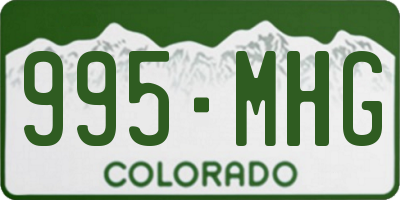 CO license plate 995MHG