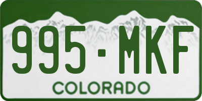 CO license plate 995MKF