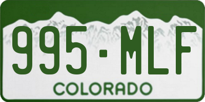 CO license plate 995MLF
