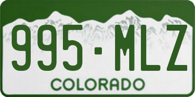 CO license plate 995MLZ