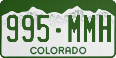 CO license plate 995MMH