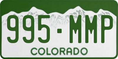 CO license plate 995MMP