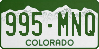 CO license plate 995MNQ