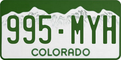 CO license plate 995MYH