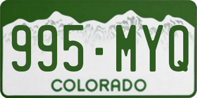 CO license plate 995MYQ