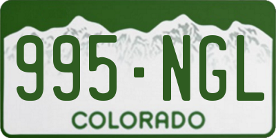 CO license plate 995NGL