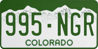 CO license plate 995NGR