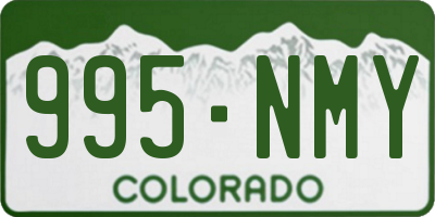 CO license plate 995NMY