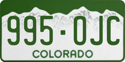 CO license plate 995OJC