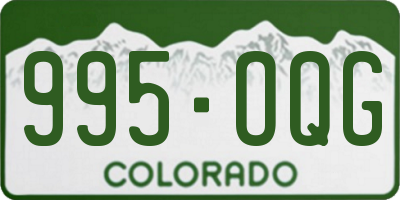 CO license plate 995OQG