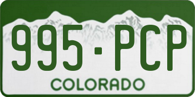 CO license plate 995PCP