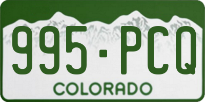 CO license plate 995PCQ