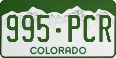 CO license plate 995PCR