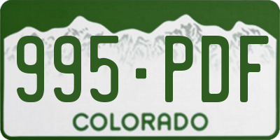 CO license plate 995PDF