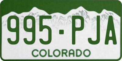 CO license plate 995PJA