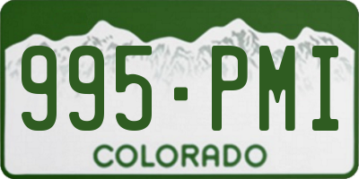 CO license plate 995PMI