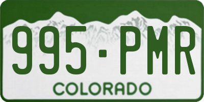 CO license plate 995PMR