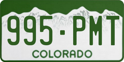 CO license plate 995PMT