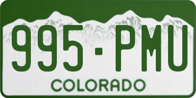 CO license plate 995PMU