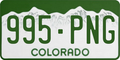CO license plate 995PNG