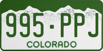 CO license plate 995PPJ